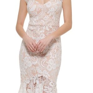Elegant White Lace Dress